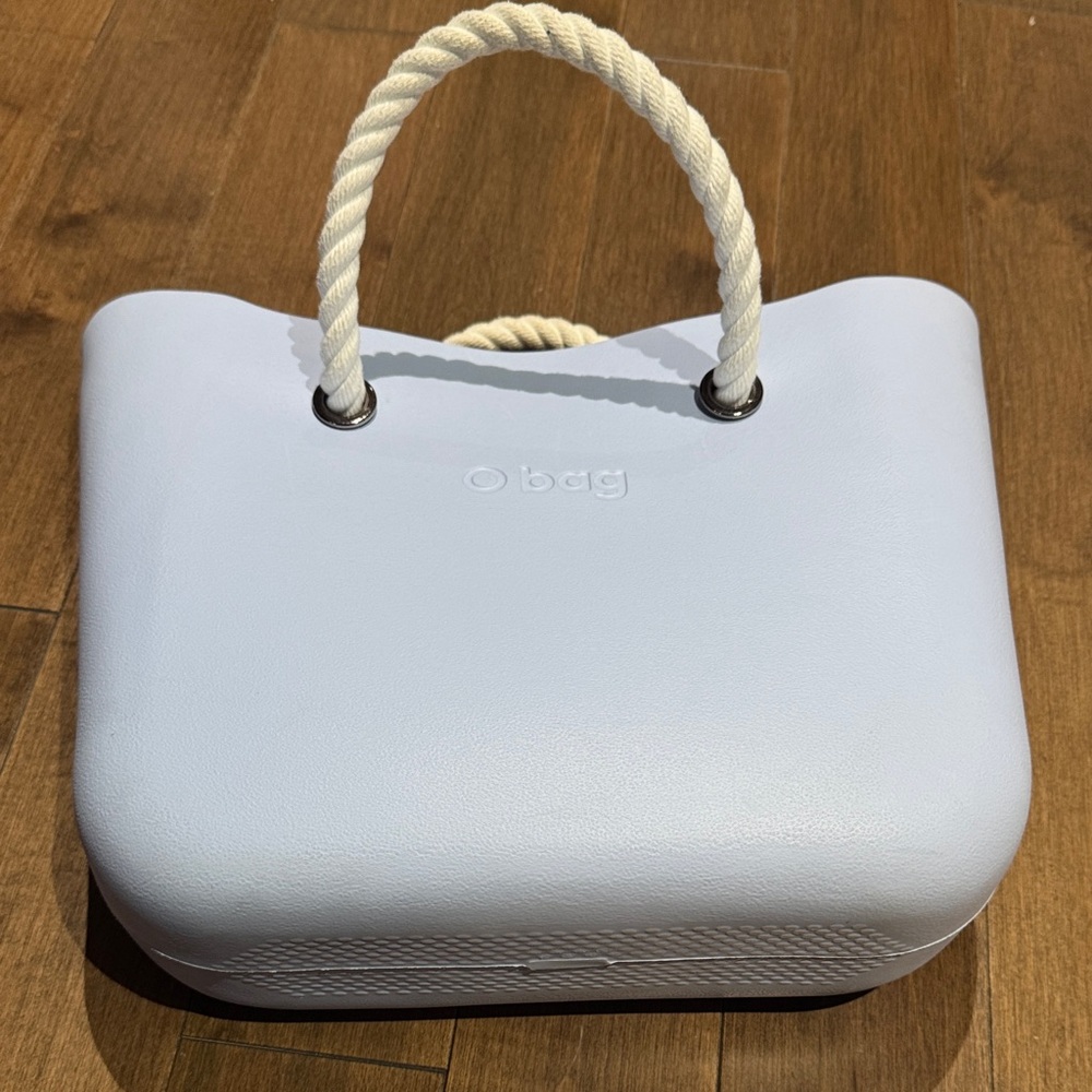 O bag White Rope-Handle Tote Bag